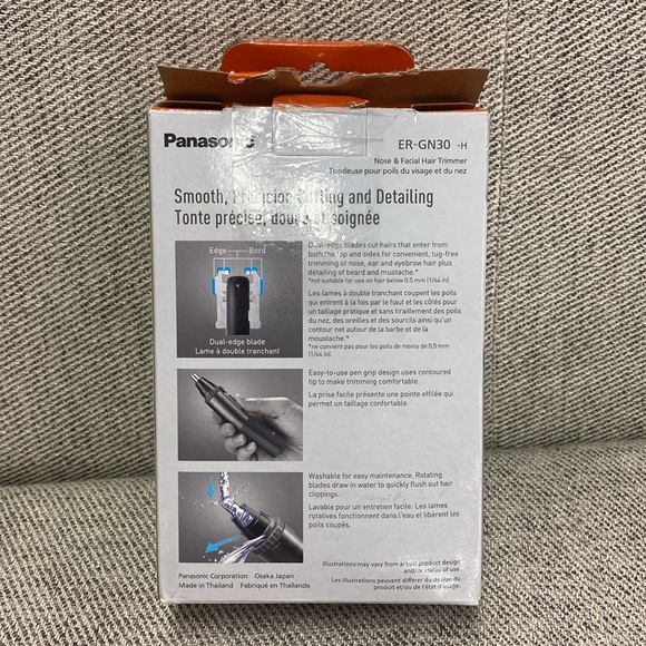 Panasonic Men’s Ear and Nose Hair Trimmer, Wet/Dry - Picture 3 of 4